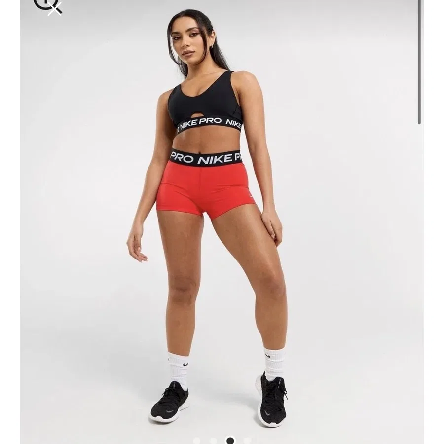 Спортивный бюстгальтер Nike Pro Indy Plunge, Черный — фото 2