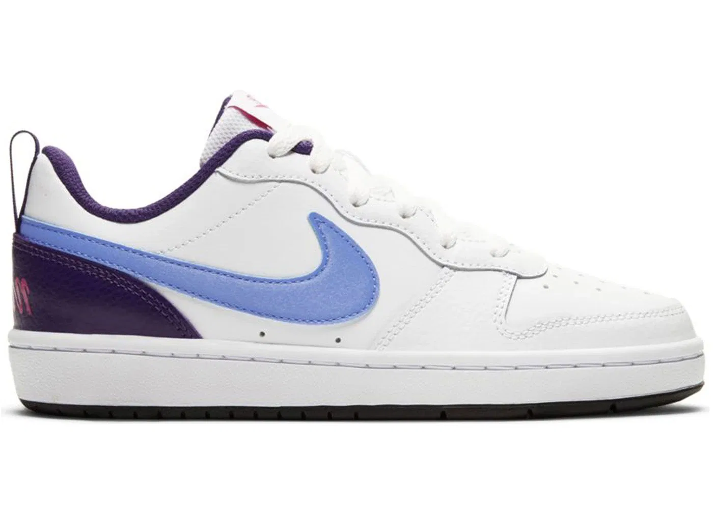 Детские кроссовки Lifestyle Nike Court Borough Low 2, White/Royal Pulse/Eggplant
