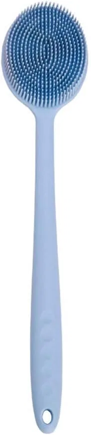 Щетка для душа с длинной ручкой, WYRKYP, PP+PTE, 38x8 см, Синий
