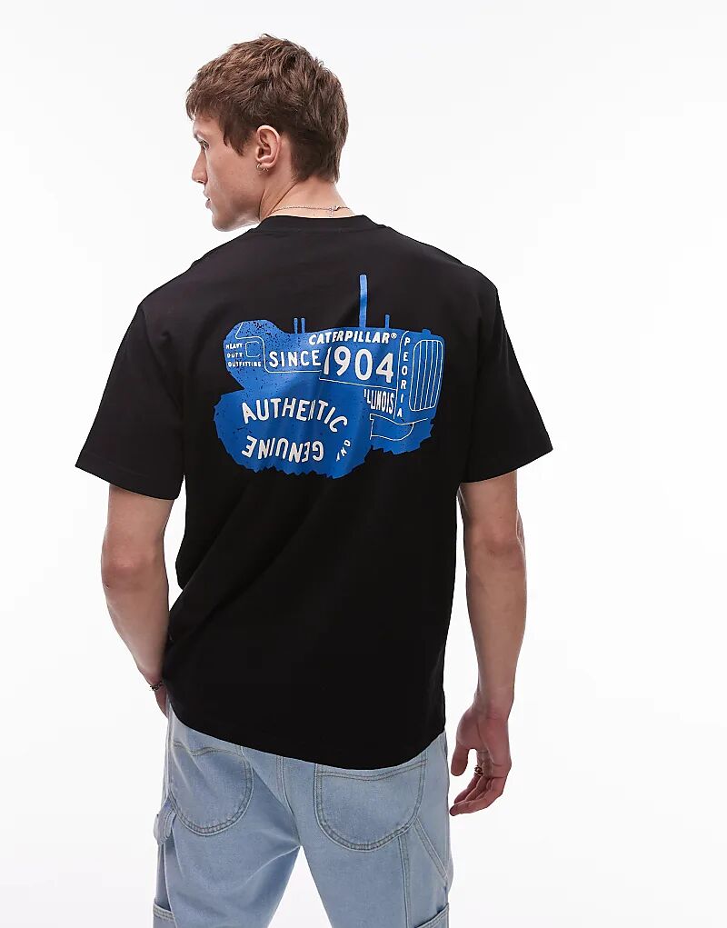 

Футболка CAT WWR с принтом на спине черного цвета