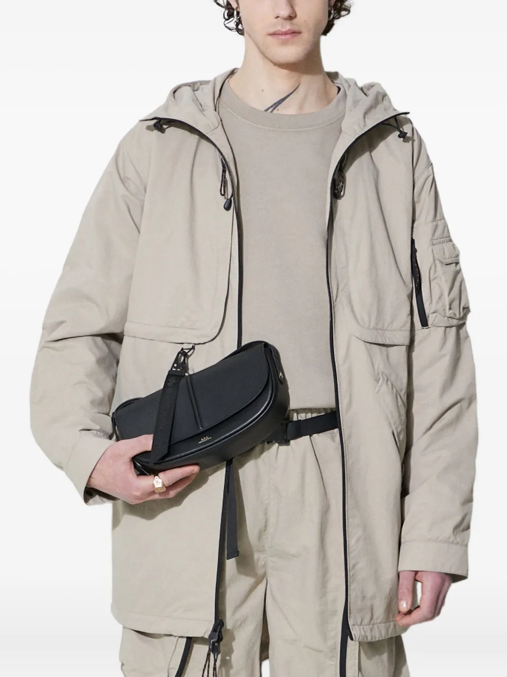 

Утилитарная парка с капюшоном и рыбий хвост UV Alpha Industries, нейтральный