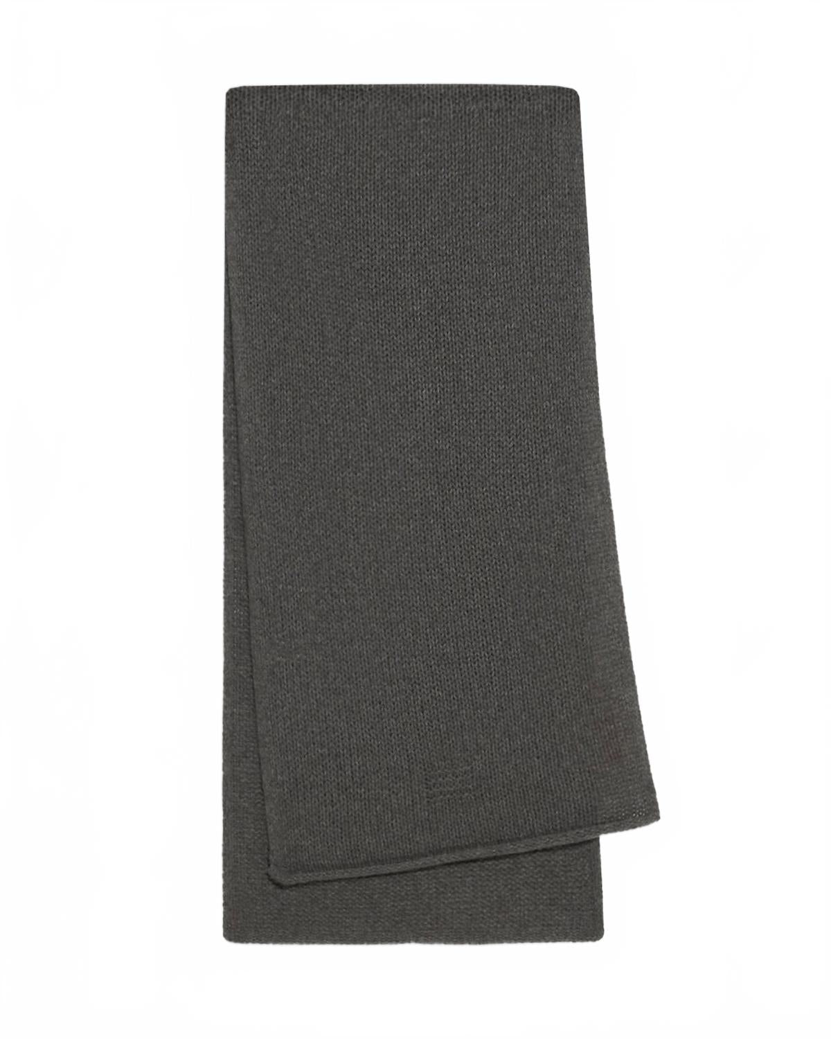 

Guest In Residence Вязаный трикотажный шарф-плед из джерси, цвет угольно-серый