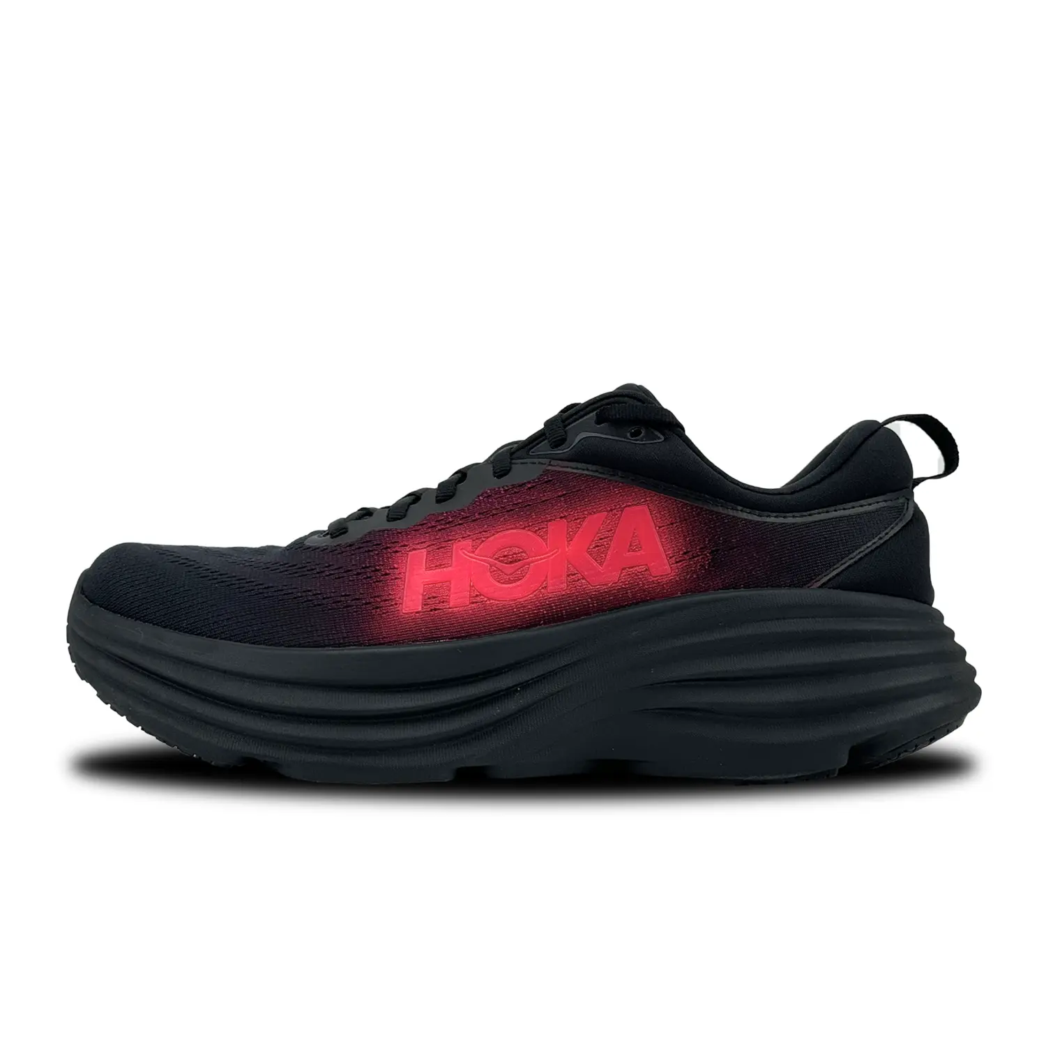 

Кроссовки Bondi 8 женские с низким верхом, черные/розовые Hoka One One