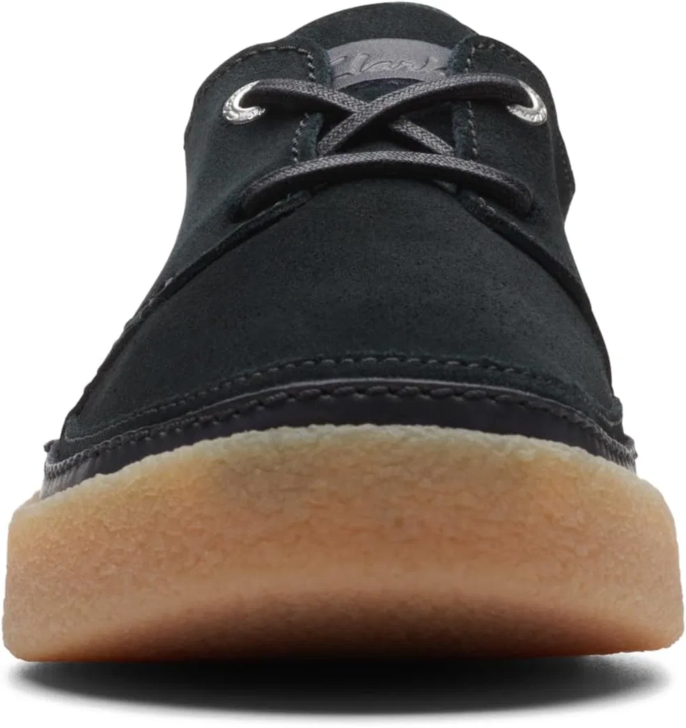 Мужские оксфорды Clarks Oakpark Lace, 2-Black (Black Suede) — фото 4