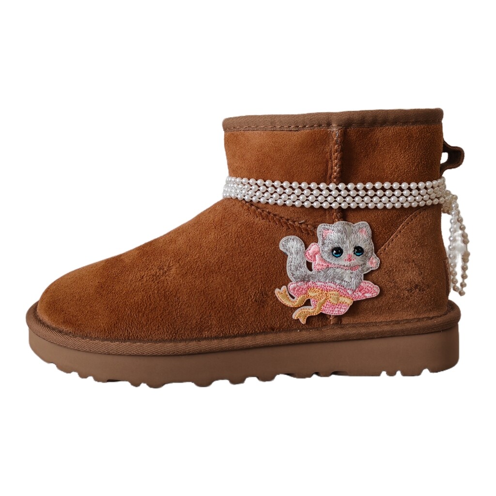 

CLASSIC MINI Зимние ботинки женские каштановые Ugg, цвет Chestnut