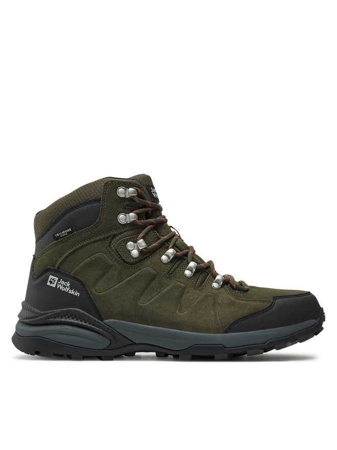 

Треккинговые кроссовки Refugio Texapore Mid M 4049841 Jack Wolfskin, хаки