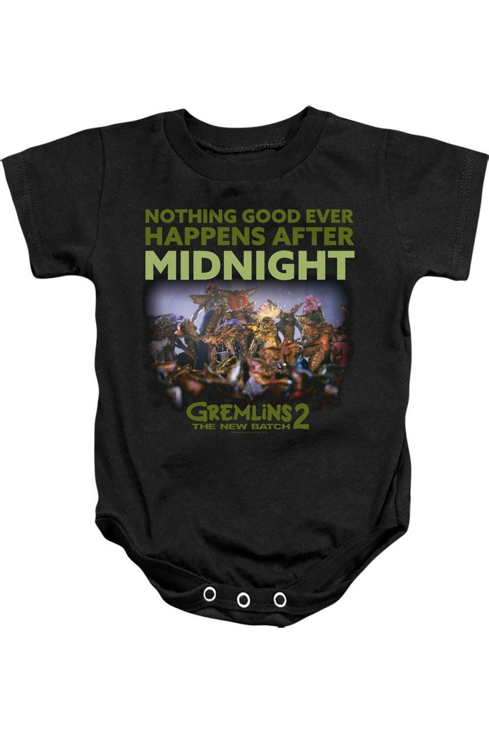 

Детский комбинезон «Гремлины 2: После полуночи» Gildan, черный