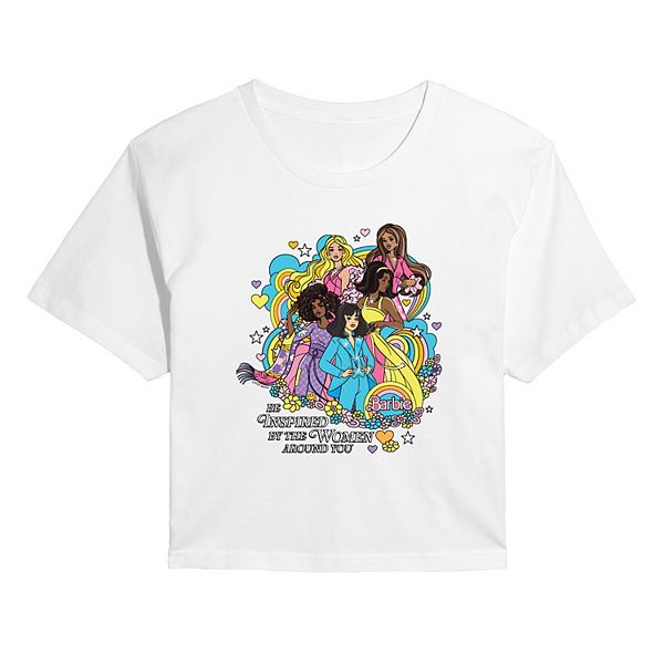 

Футболка Juniors be inspired by the women around you cropped Barbie, White