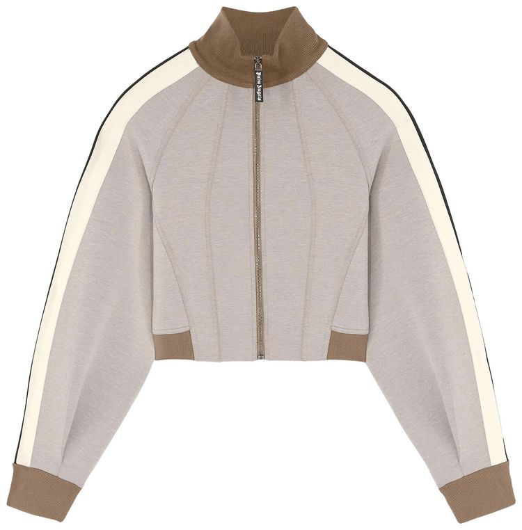 

Куртка Palm Angels Neoprene Track Jacket 'Taupe/Off White', зеленый