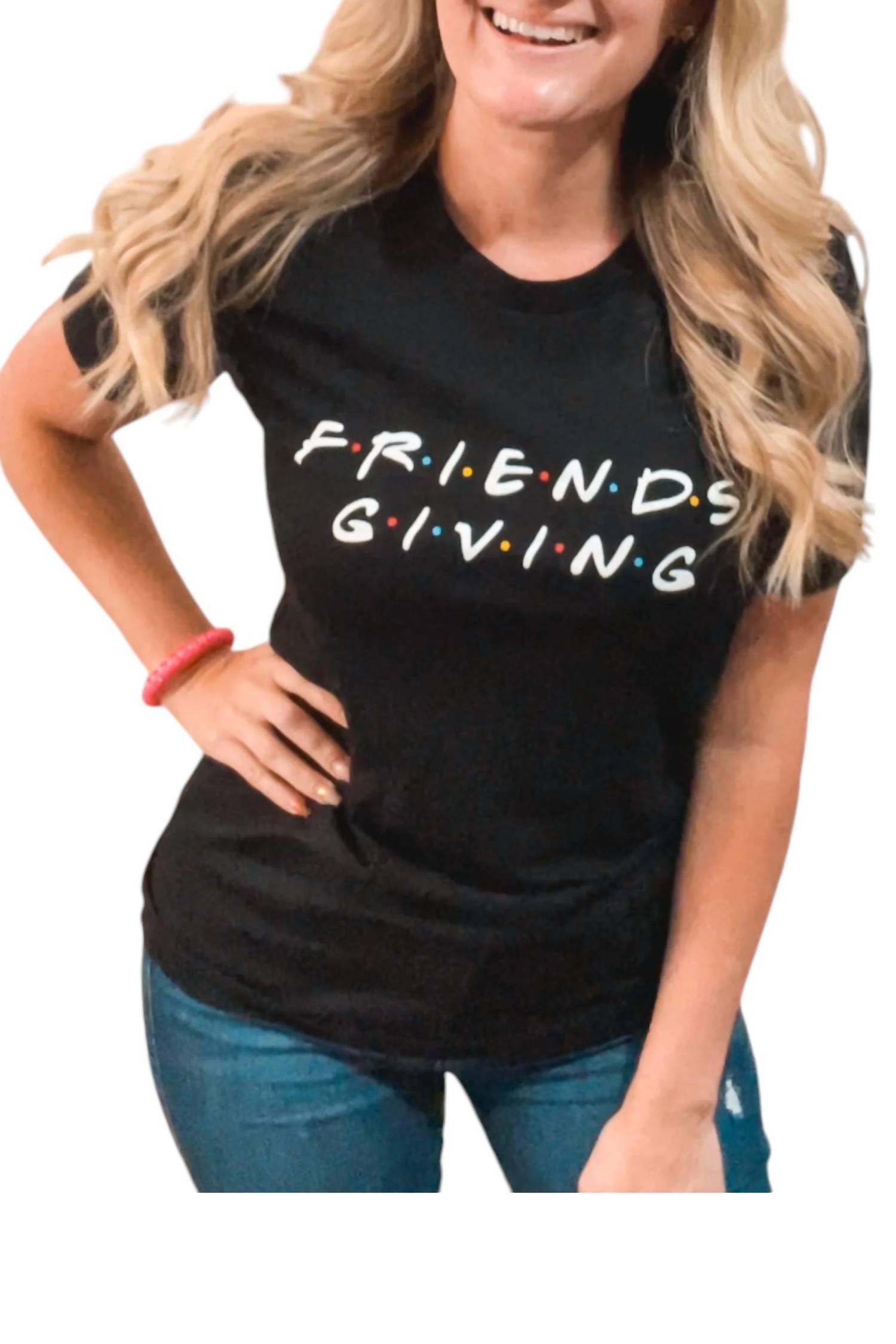 

Футболка Friendsgiving черного цвета Type A Tees