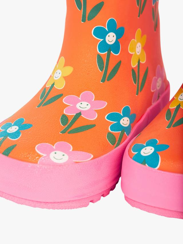Детские резиновые сапоги Puddle Buster Frugi, Fun Flowers — фото 4