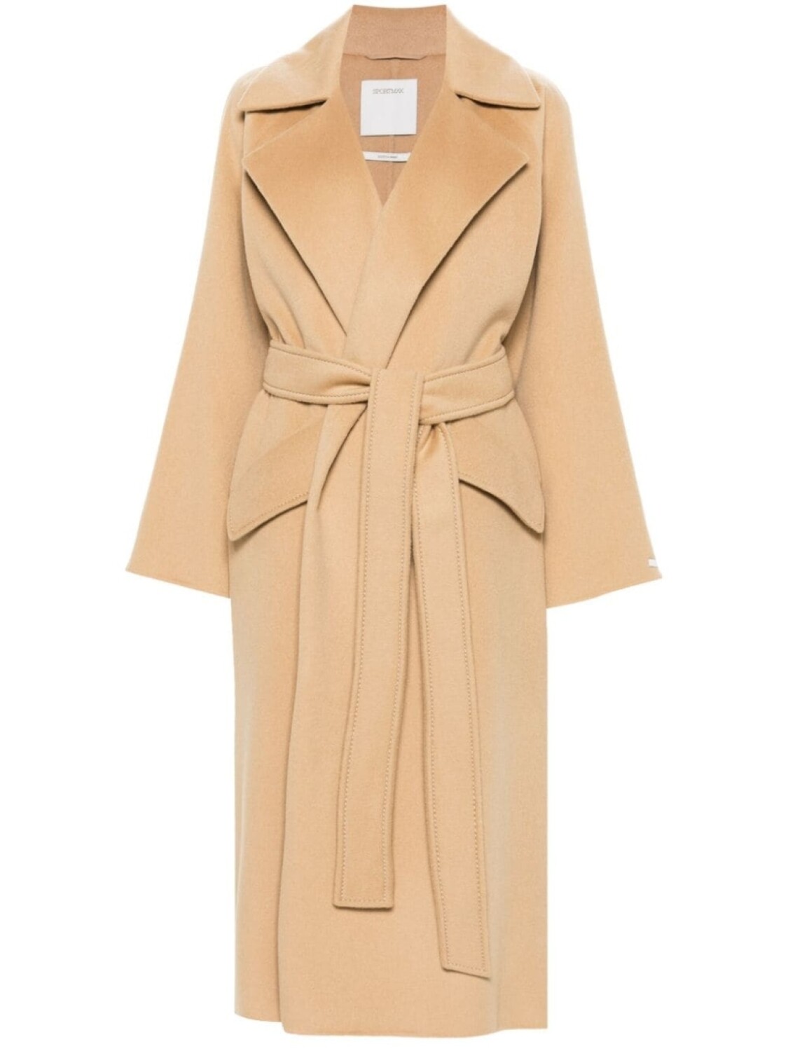 

Sportmax пальто Orense с поясом, нейтральный цвет