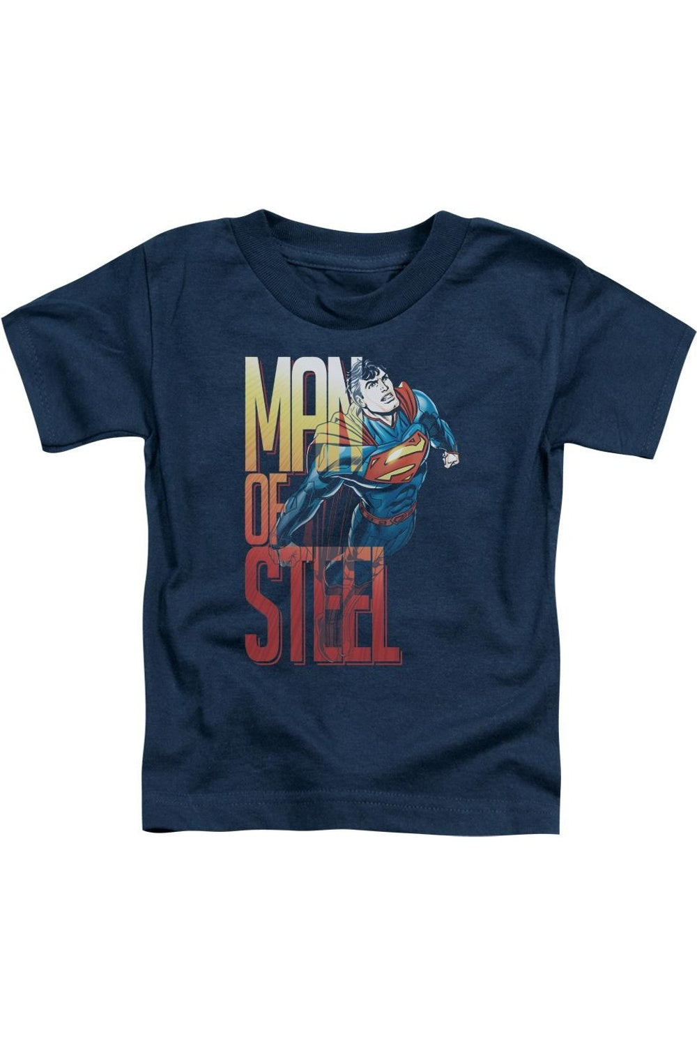 

Футболка с коротким рукавом для малышей "Стальной полет Супермена" Gildan, темно-синий