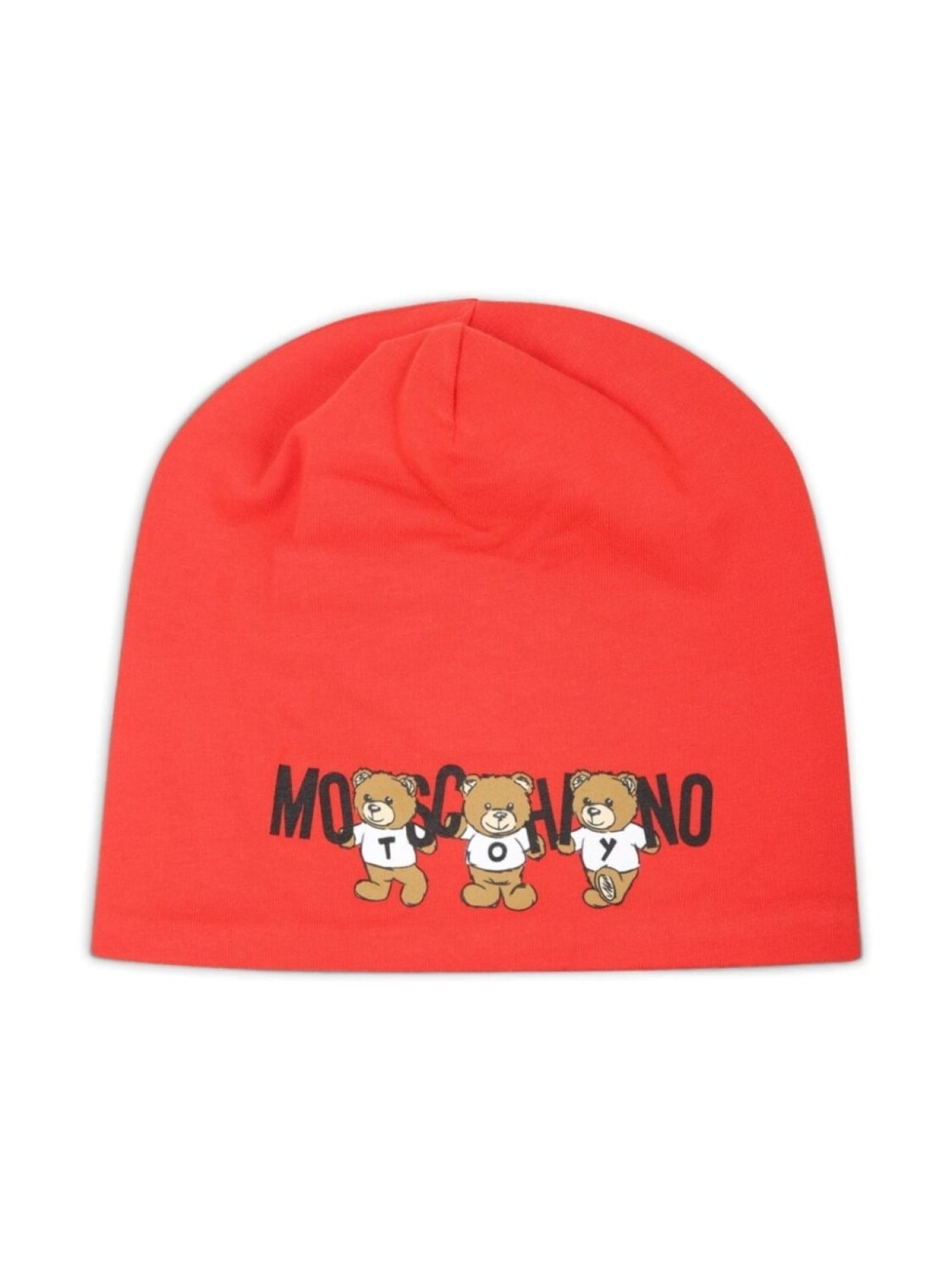 

Moschino Kids шапочка с мотивом плюшевого мишки, красный