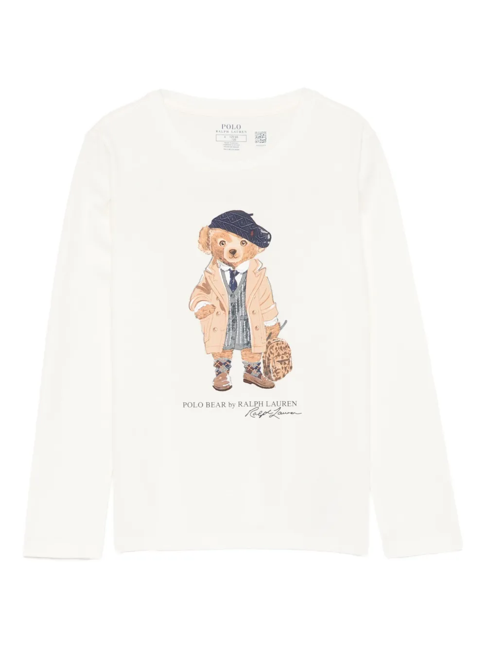 

Футболка с логотипом Polo Ralph Lauren Kids, белый