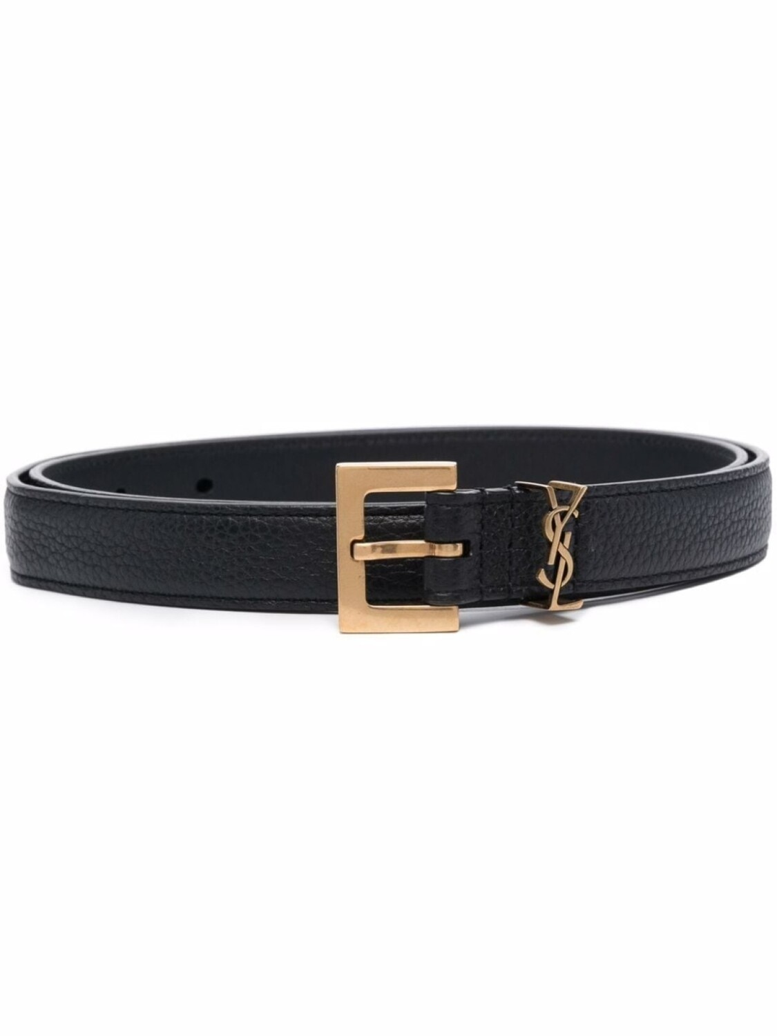 

Saint Laurent ремень с монограммой, черный