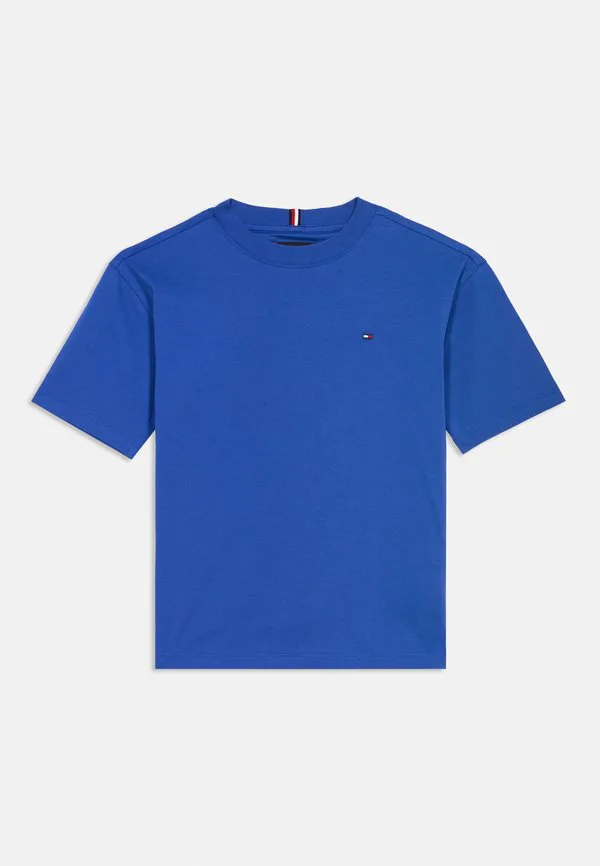 Базовая футболка с вышивкой флага и круглым вырезом. Tommy Hilfiger, Majesty Blue