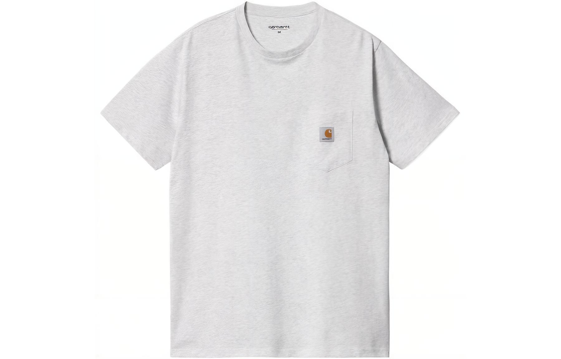 

Футболка мужская светло-серая Carhartt WIP, светло-серый