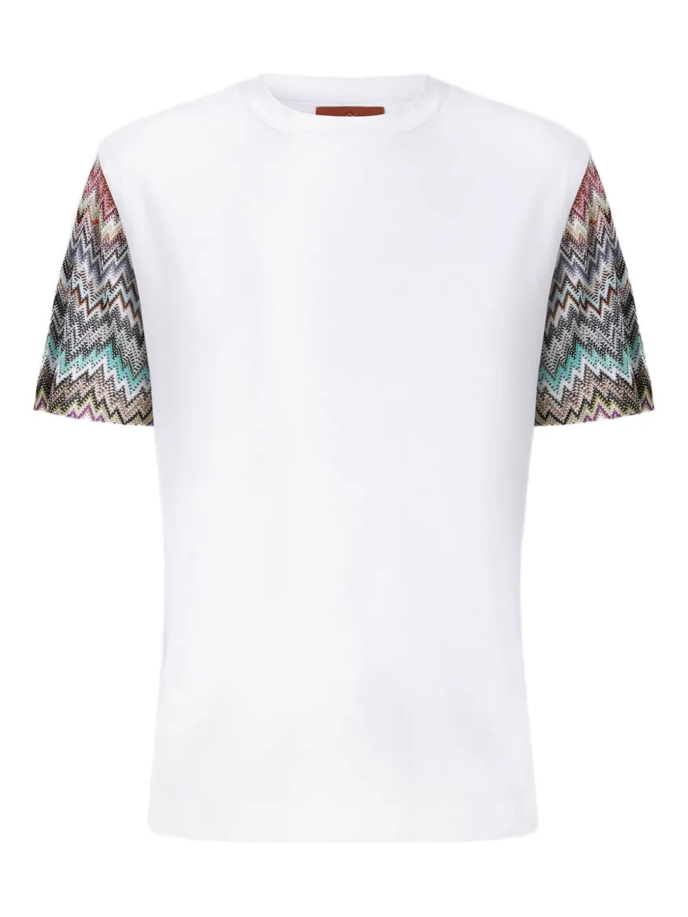 

Футболка с короткими рукавами и зигзагообразным узором Missoni, белый