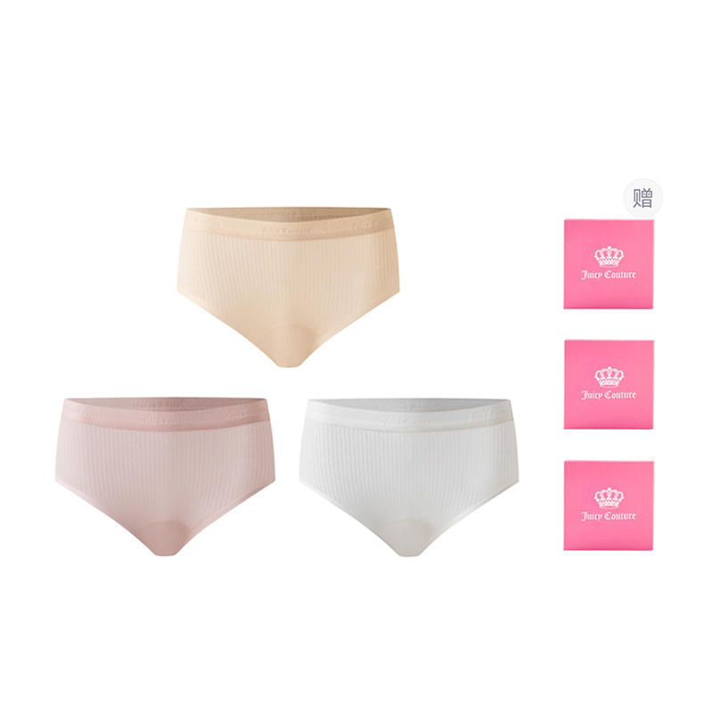 

Женские трусы-боксеры juzi triangle, 3 штуки Juicy Couture, белый