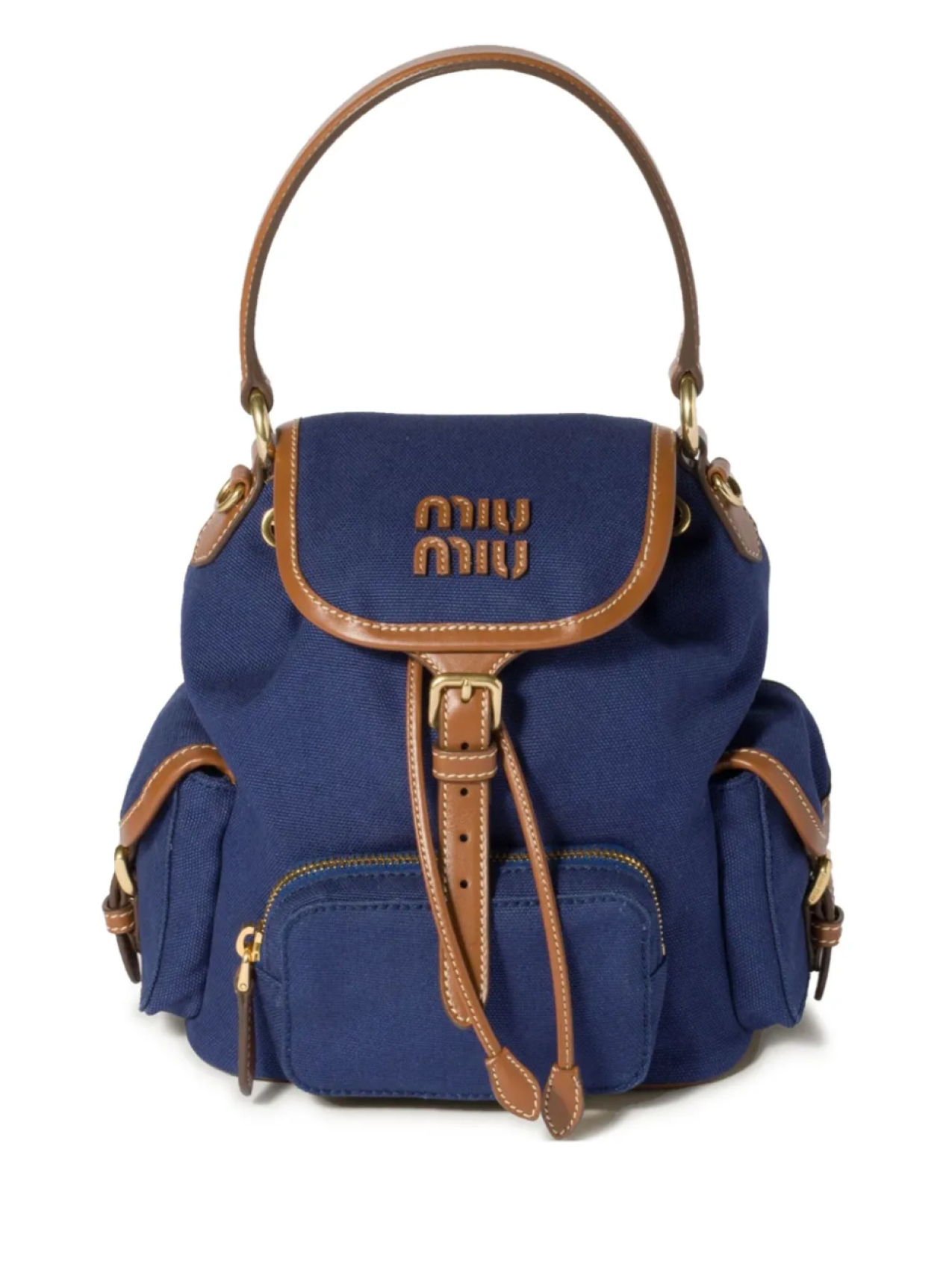 

Miu Miu рюкзак с логотипом, синий
