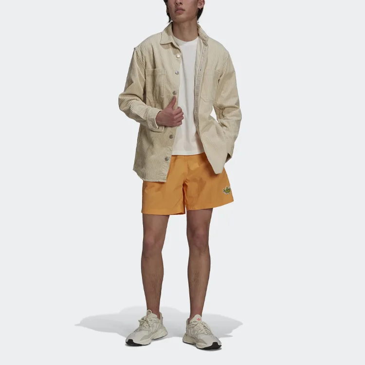 Adidas Originals Повседневные шорты мужские оранжево-желтые умеренные — фото 3