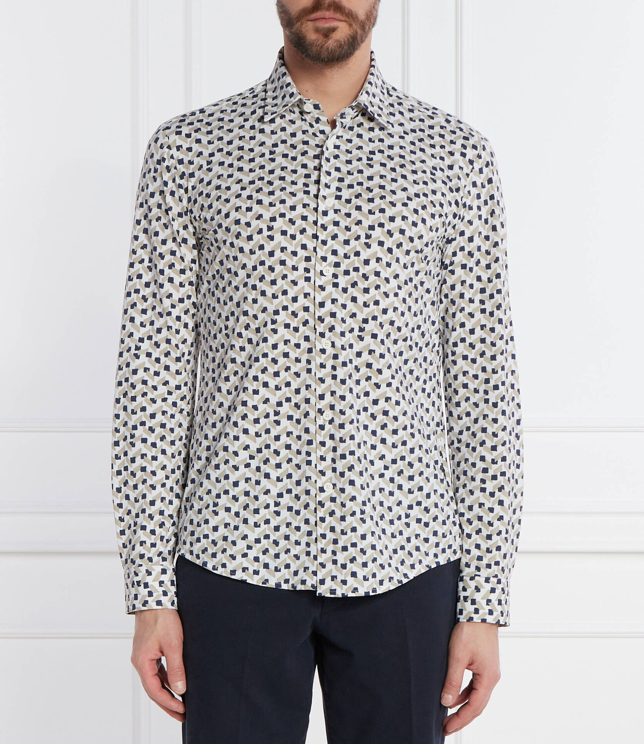 

Рубашка BOSS BLACK P-ROAN-kent-C1-233 Slim Fit, разноцветный