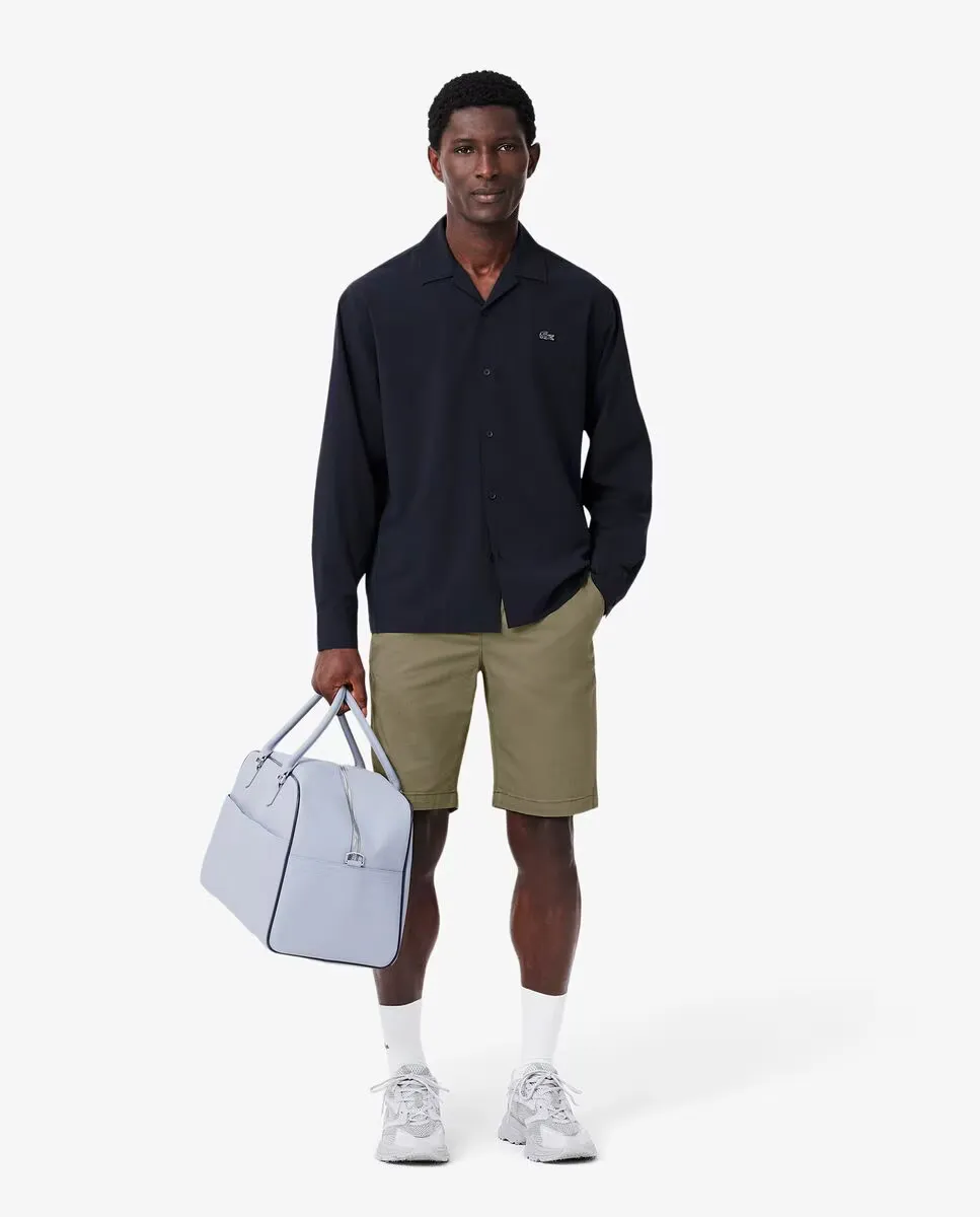 

Мужские облегающие шорты из эластичного хлопка Lacoste, темно-зеленый