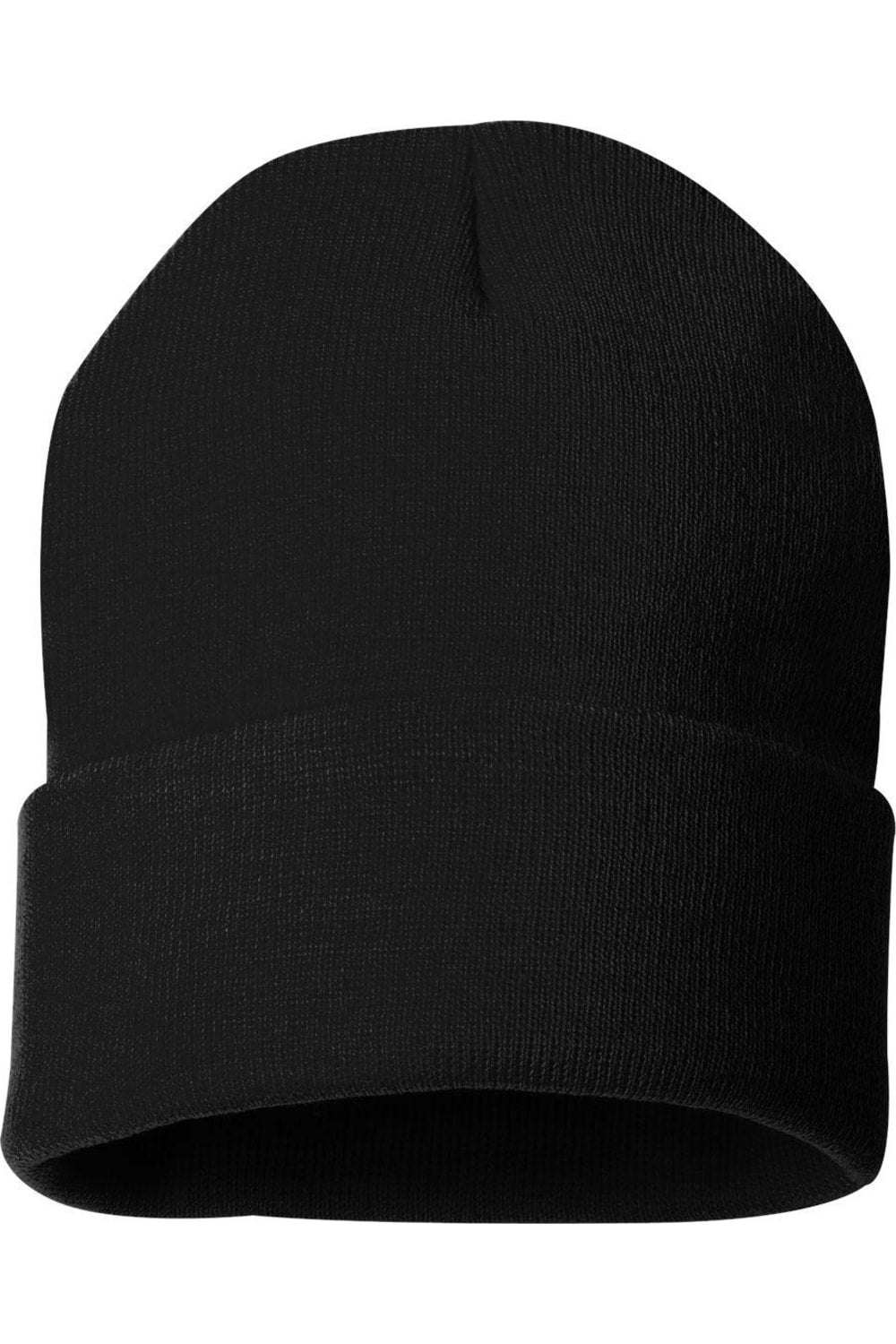 

Шапка-бини Sportsman Solid 12 с манжетами, черный
