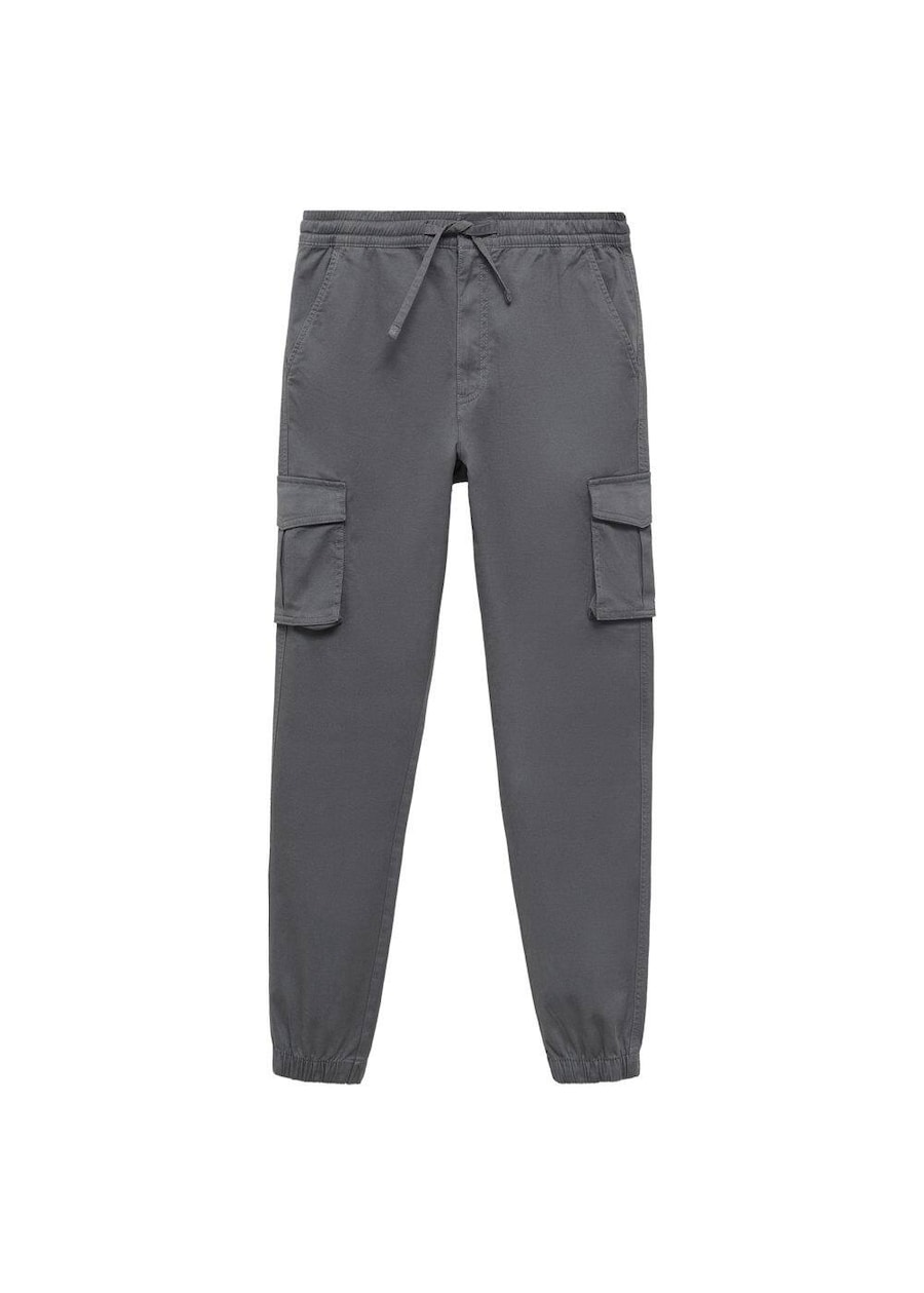 

Зауженные брюки MANGO TEEN Cgjogger, темно-серый