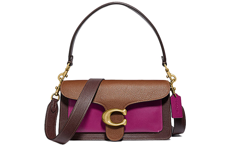 

Сумка через плечо Tabby Multicolor Leather Wine God из смешанной кожи с меховыми вставками Multicolor COACH