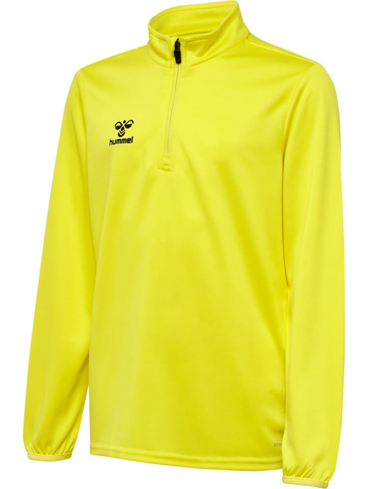 

Детская тренировочная куртка "Hmlessential Half-Zip Kids" желтого цвета Hummel