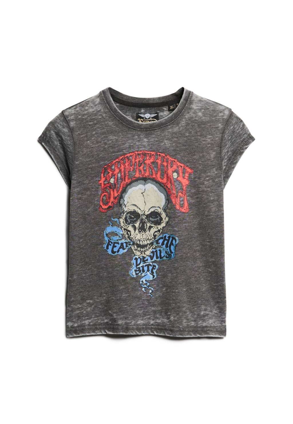 

Футболка с принтом ROCK GRAPHIC Superdry, черный