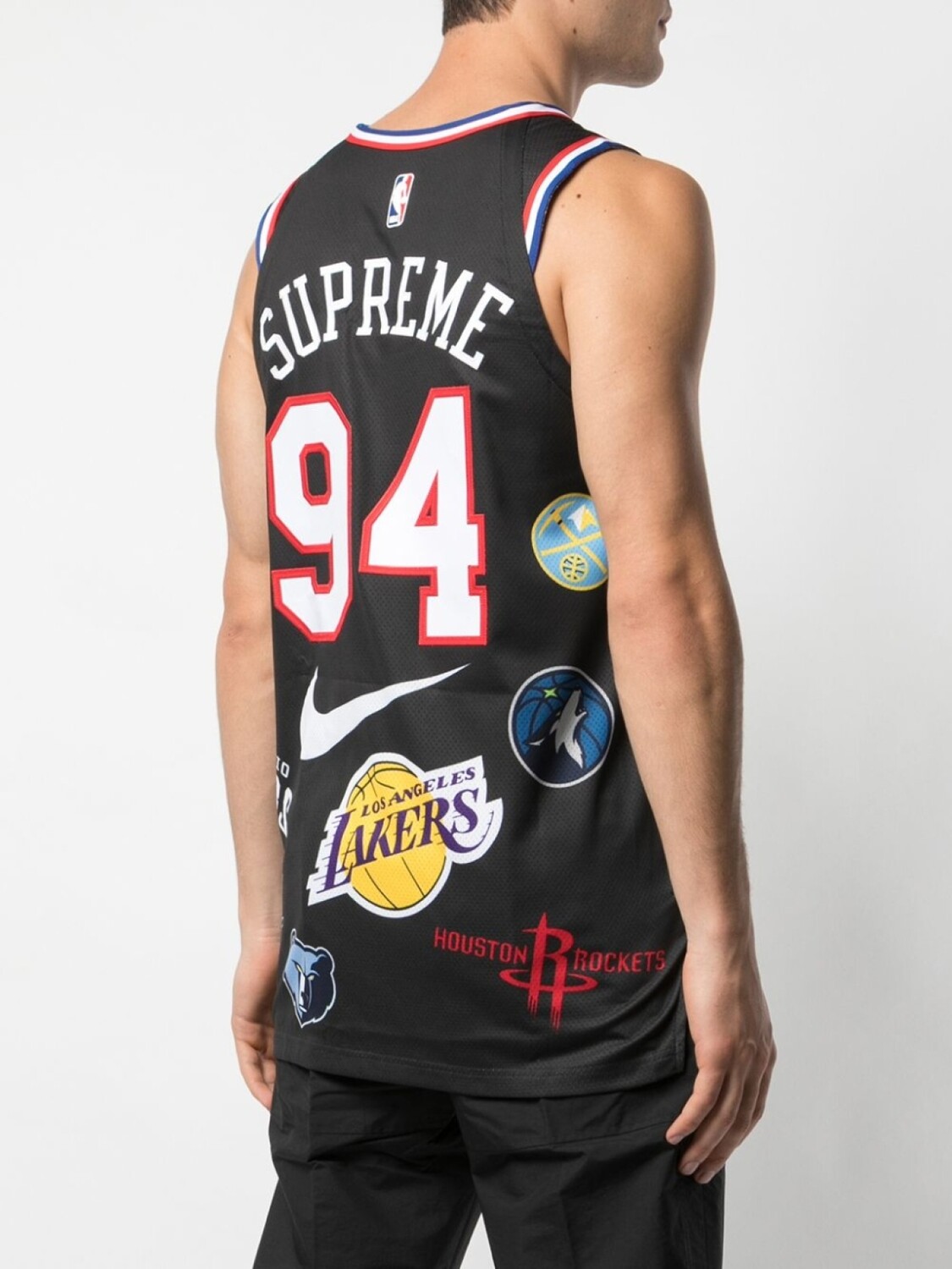 Supreme спортивный топ Nike/NBA Teams Basketball Jersey, черный — фото 4