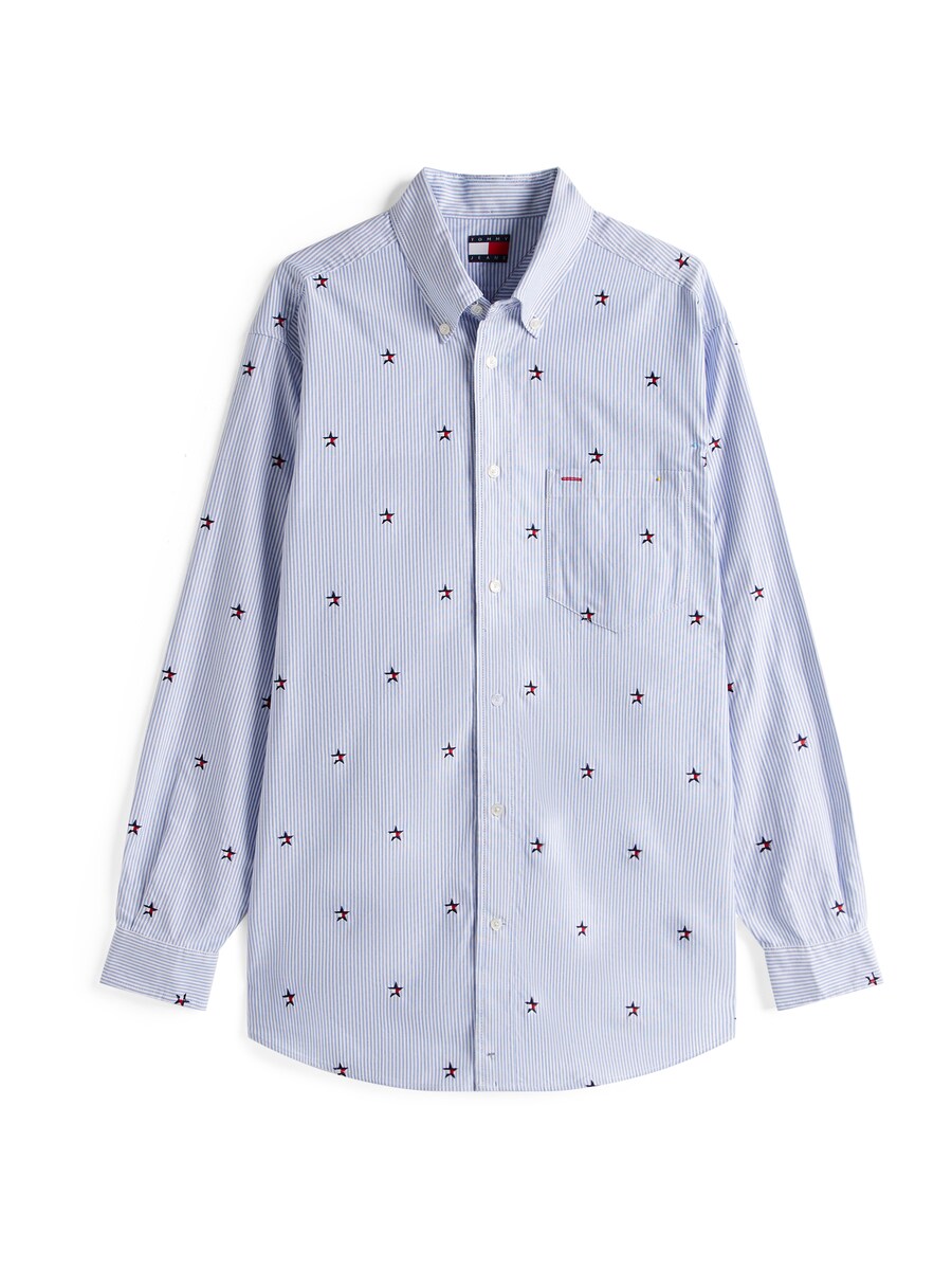 

Блуза Tommy Jeans, цвет Navy/Dusty blue