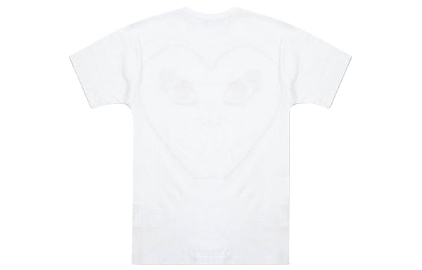Футболка outline heart t-shirt 'white' Comme Des Garcons Play, белый — фото 2