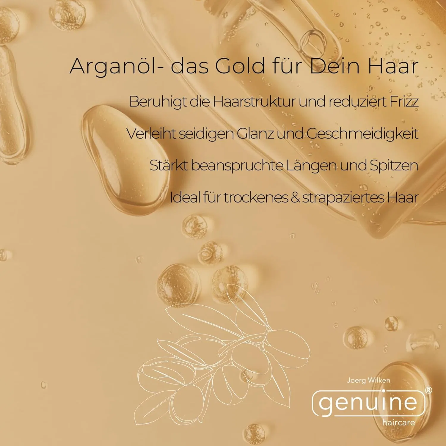 Премиальное аргановое масло genuine haircare для всех типов волос 50 мл Genuine Haircare — фото 4