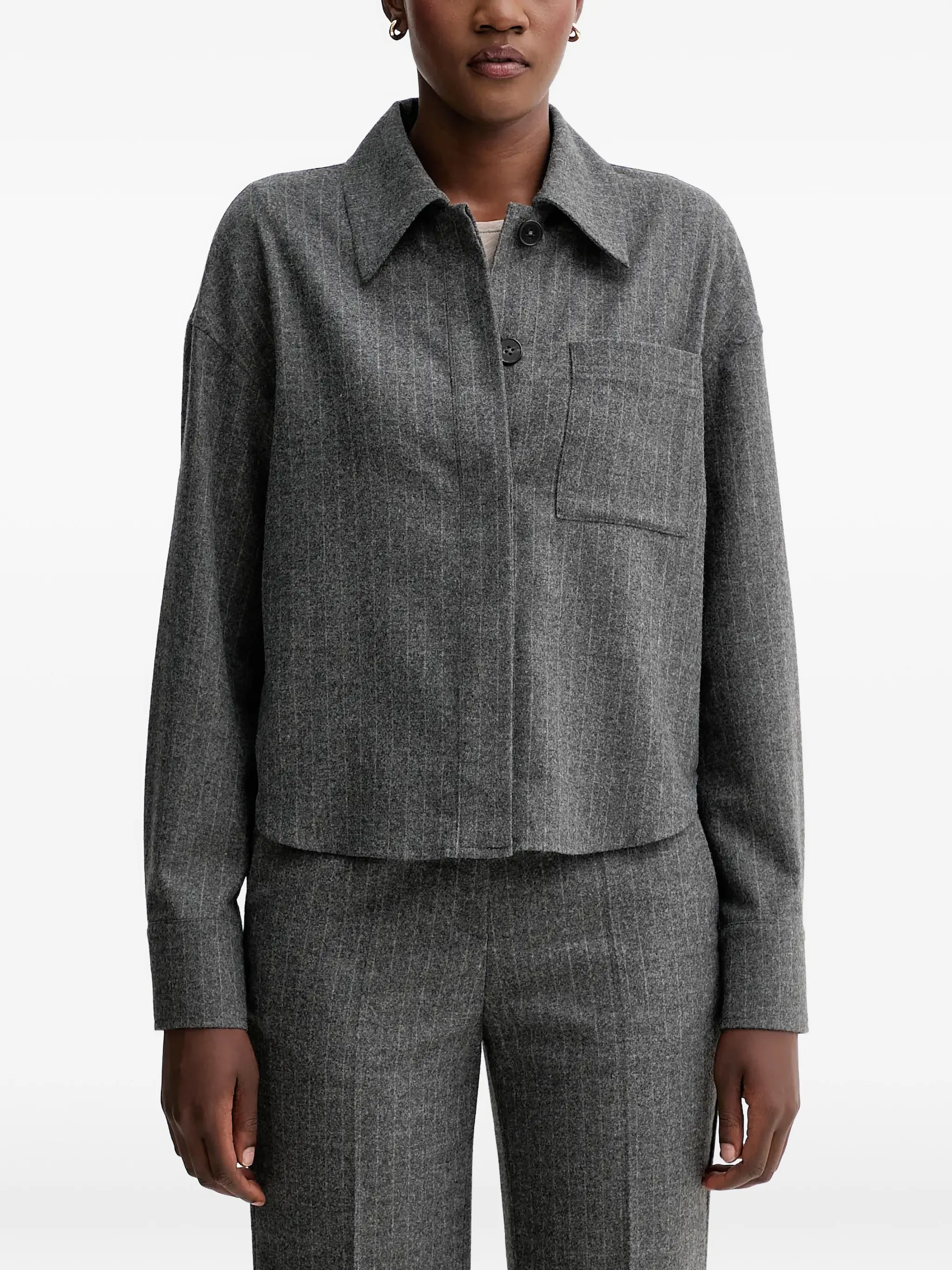 

Куртка в тонкую полоску Marc O'Polo, серый