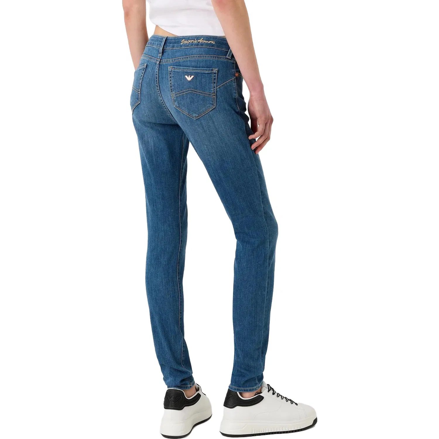 Джинсы Slim Fit Light Blue, EMPORIO ARMANI — фото 4