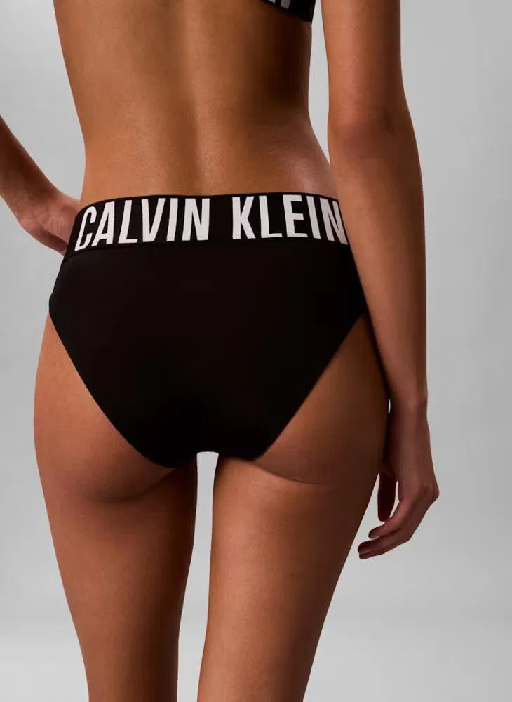 Плавки бикини с логотипом Calvin Klein, черный — фото 4
