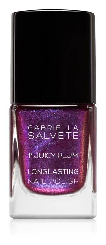 

Стойкий лак для ногтей с блестками Gabriella Salvete Longlasting Enamel, оттенок 11 Juicy Plum 11 мл