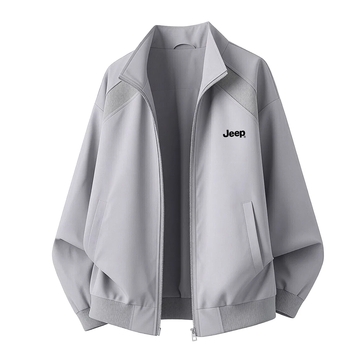 Детская куртка с воротником-стойкой Jeep Lifestyle, Light Gray