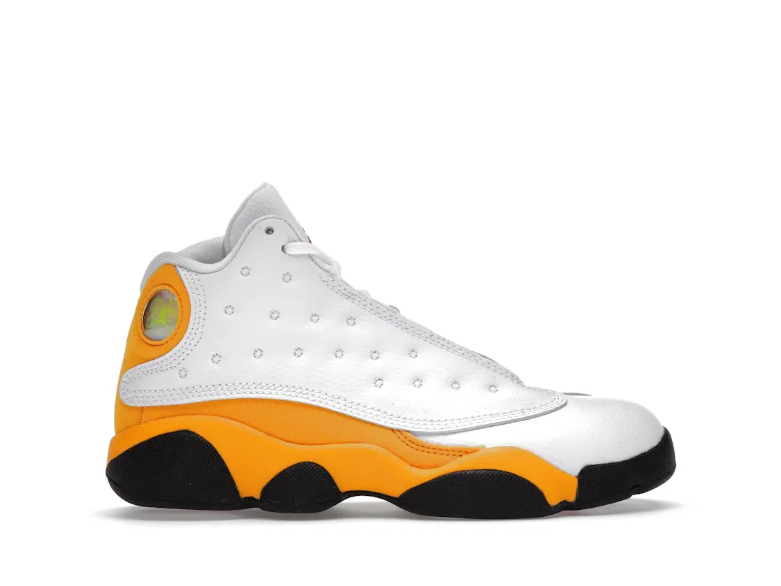Детские кроссовки Lifestyle с принтом Jordan 13 Retro Jordan, White/University Red/Del Sol/Black