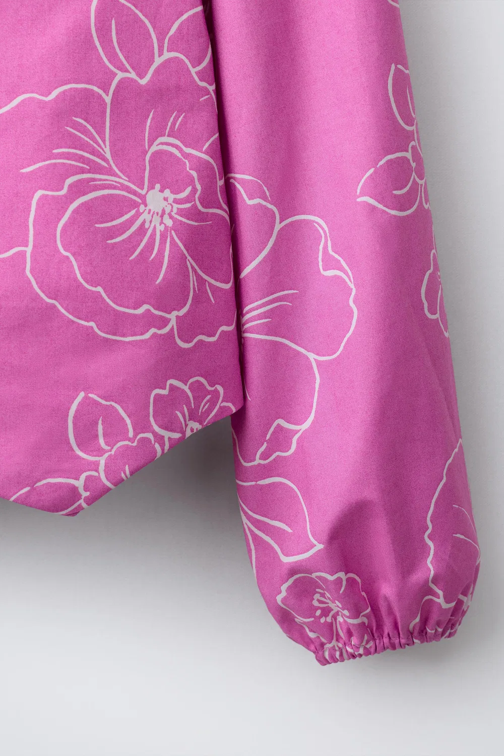 Корсетная рубашка с вышитым цветочным узором ZARA, Pink/White — фото 4