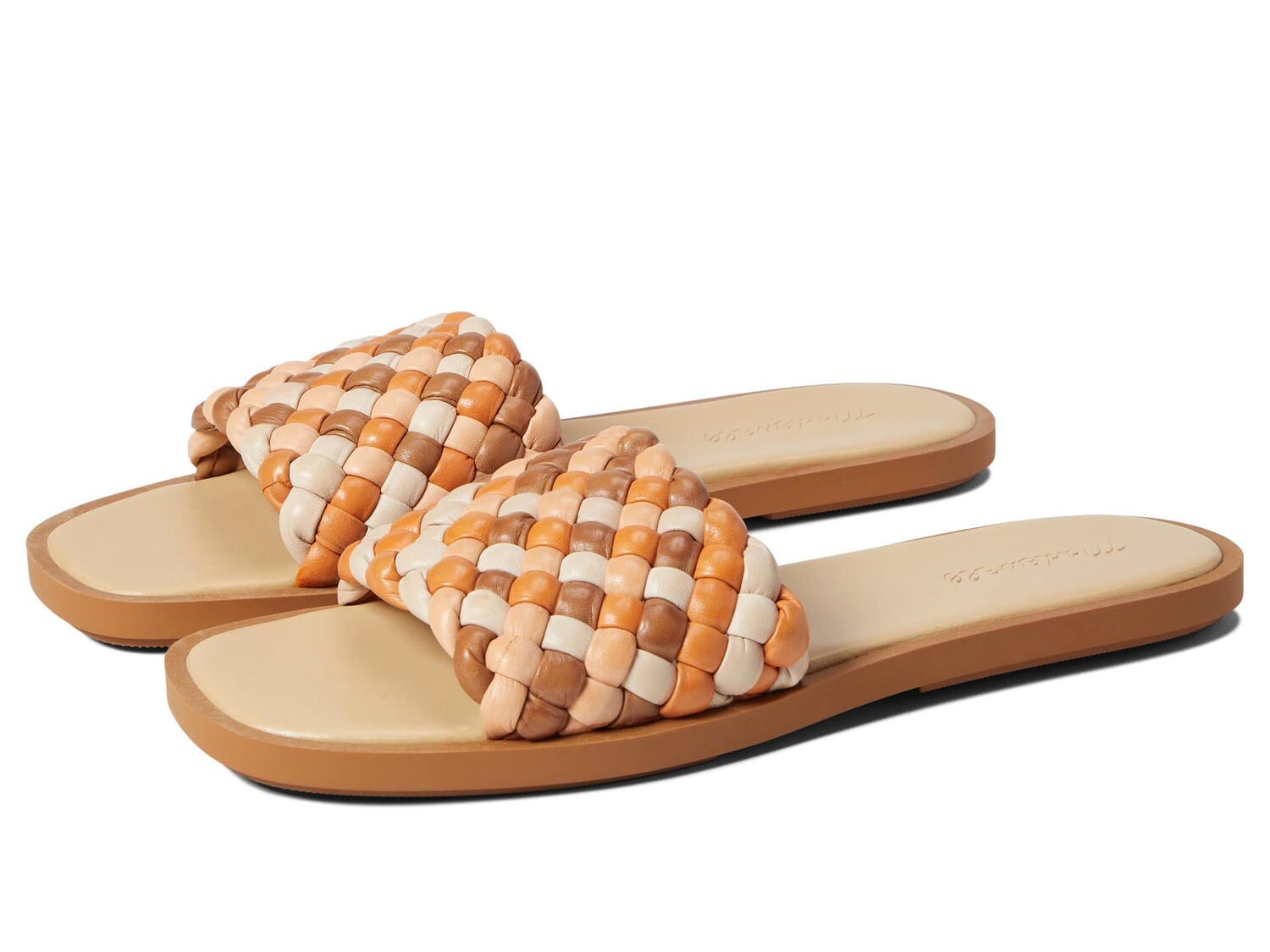 

Сандалии Madewell, The Suzi Slide Sandal in Multi Woven Leather