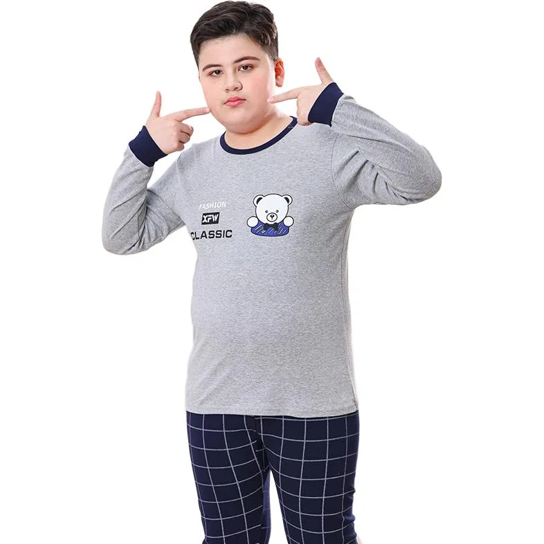 Детское термобелье с принтом Cotton Gene, Light Gray Bear