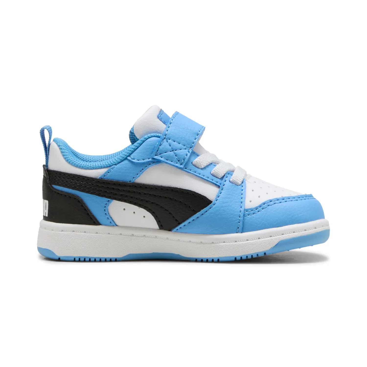 Детские кроссовки с низким верхом Rebound v6 PUMA, Team Light Blue/PUMA Black/PUMA White — фото 3