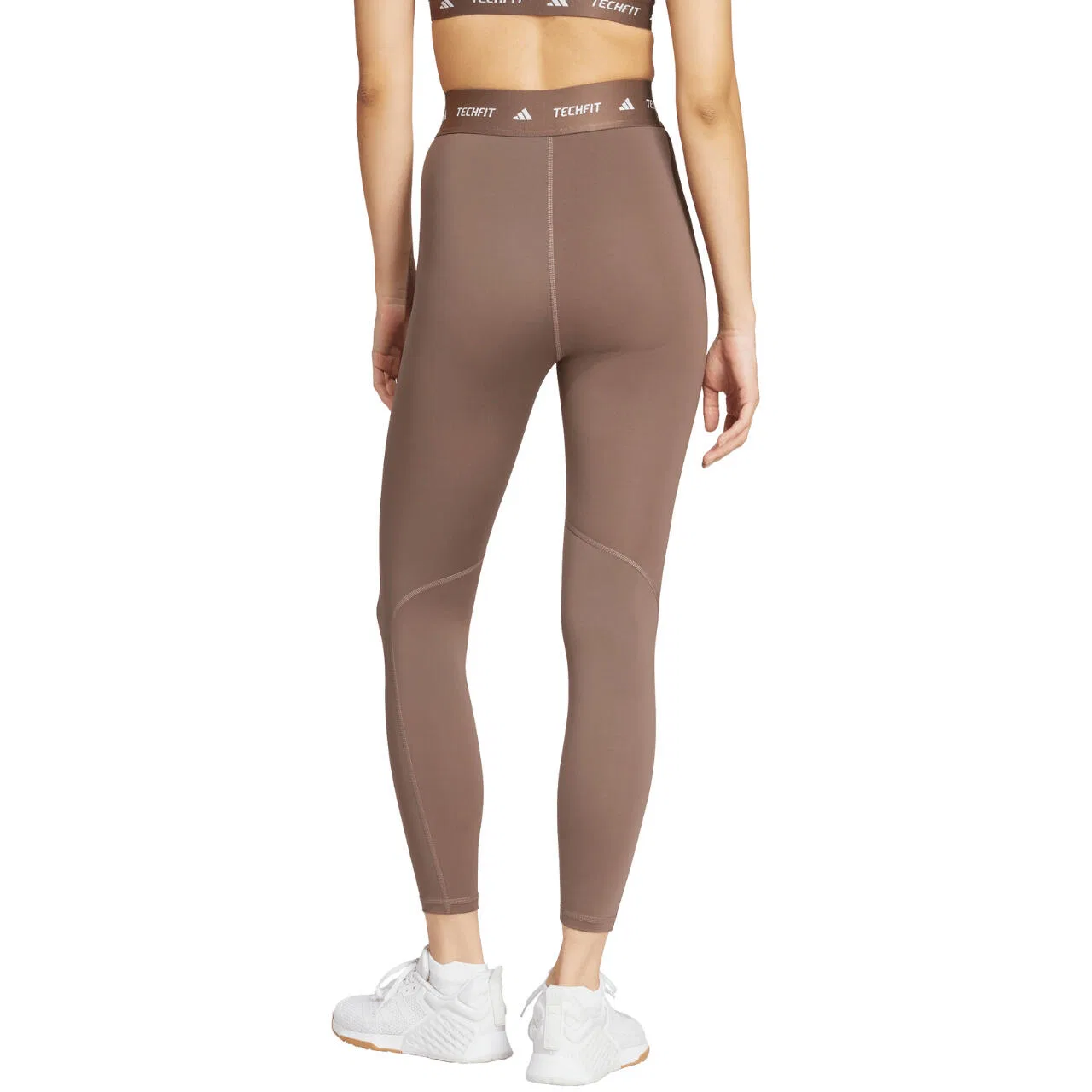 Женские леггинсы с высокой посадкой Techfit 7/8 Adidas, Schwarz Braun — фото 3
