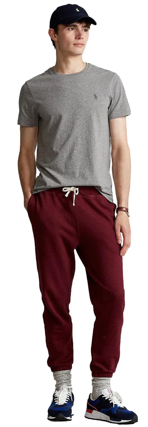 Мужской хлопковый лонгслив с V-образным вырезом Polo Ralph Lauren, 2-Grey — фото 3