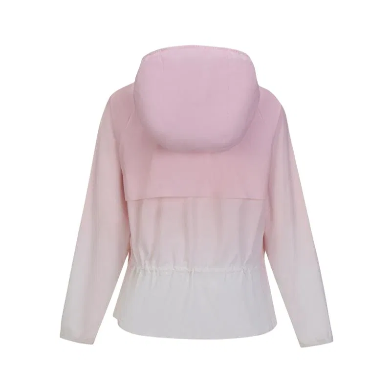 Детская куртка с капюшоном, тонкая, DESCENTE, Light Pink — фото 3